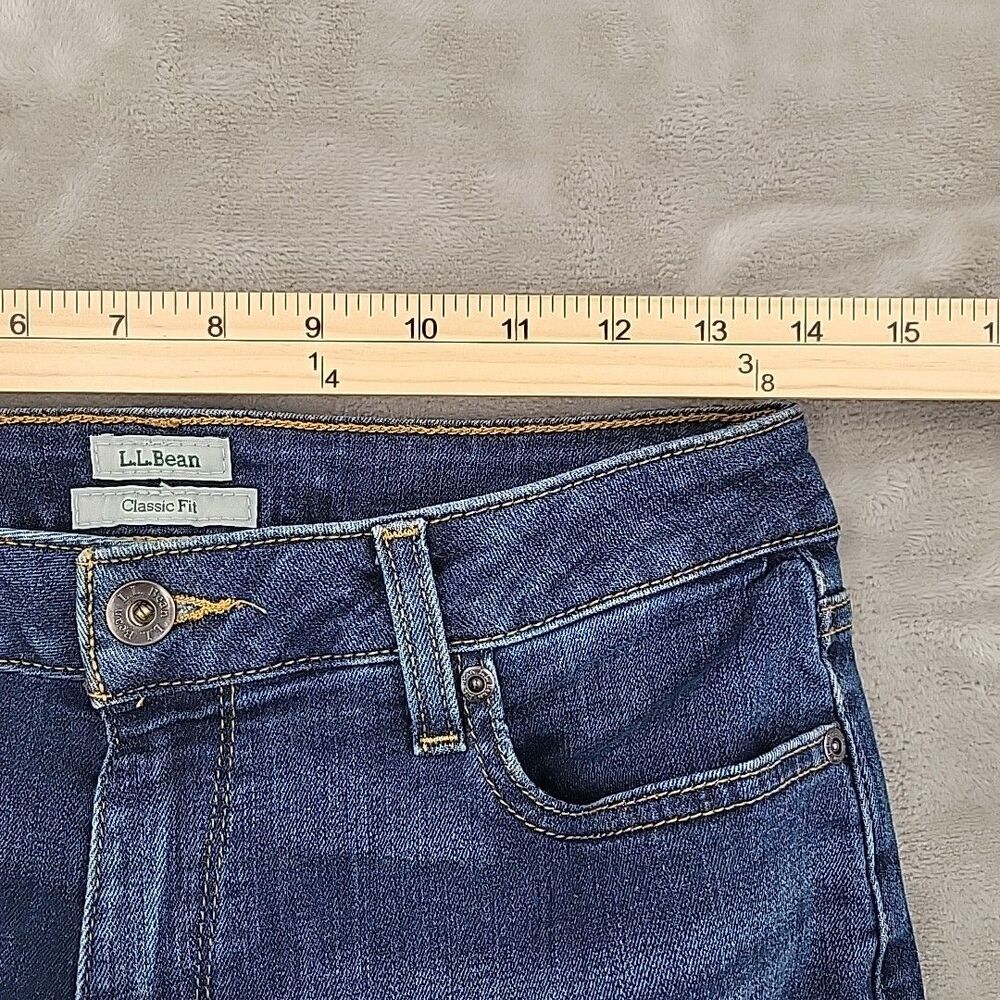 L L Bean Womens Jeans Size 10 Petite Straight Leg 28x27 - Picture 8 of 11